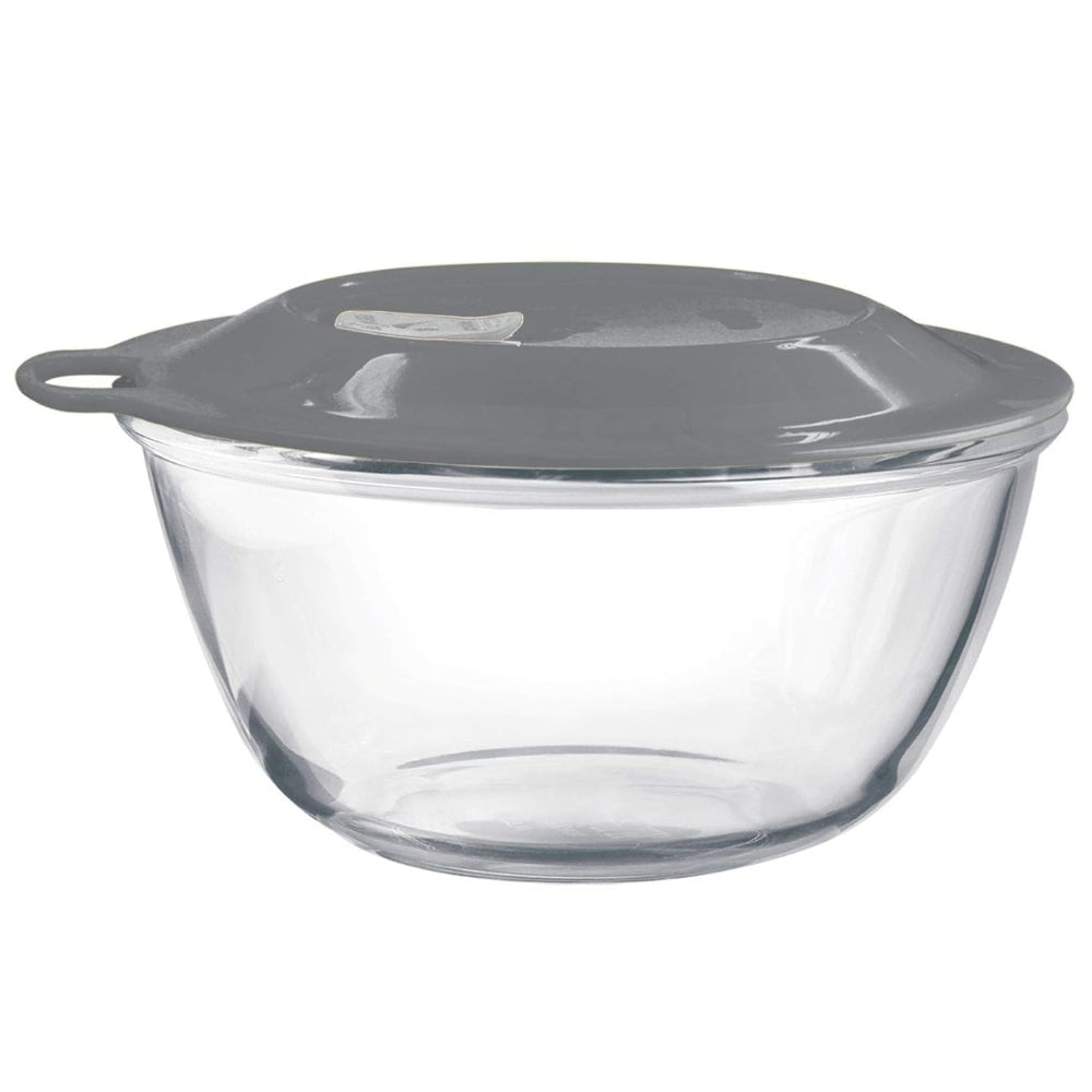 Treo Toughened Glass 1500 ML Mixing Bowl with Eazy Lid - 1