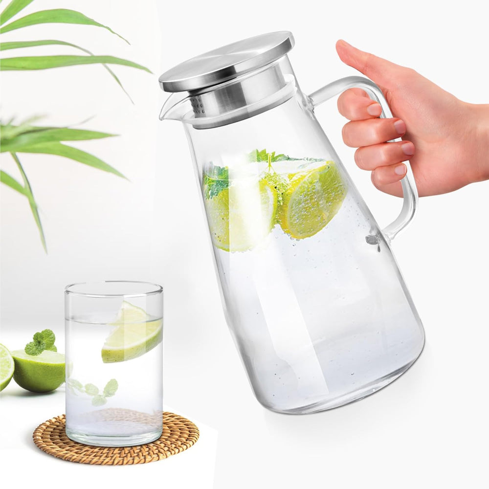 Treo Borosilicate Iconic Lemon Set - Jug with 6 Glasses - 3