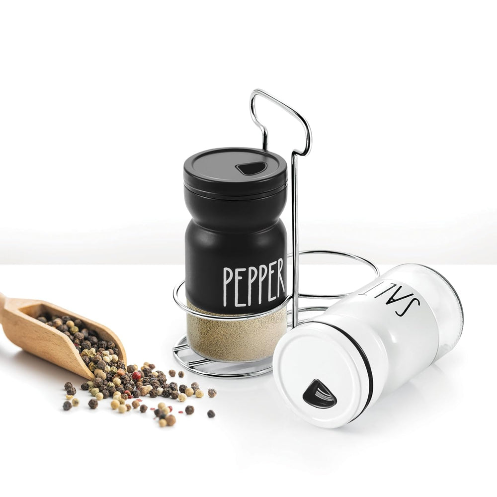 Treo Zesty Salt N Pepper Jar Set with Stand - 2