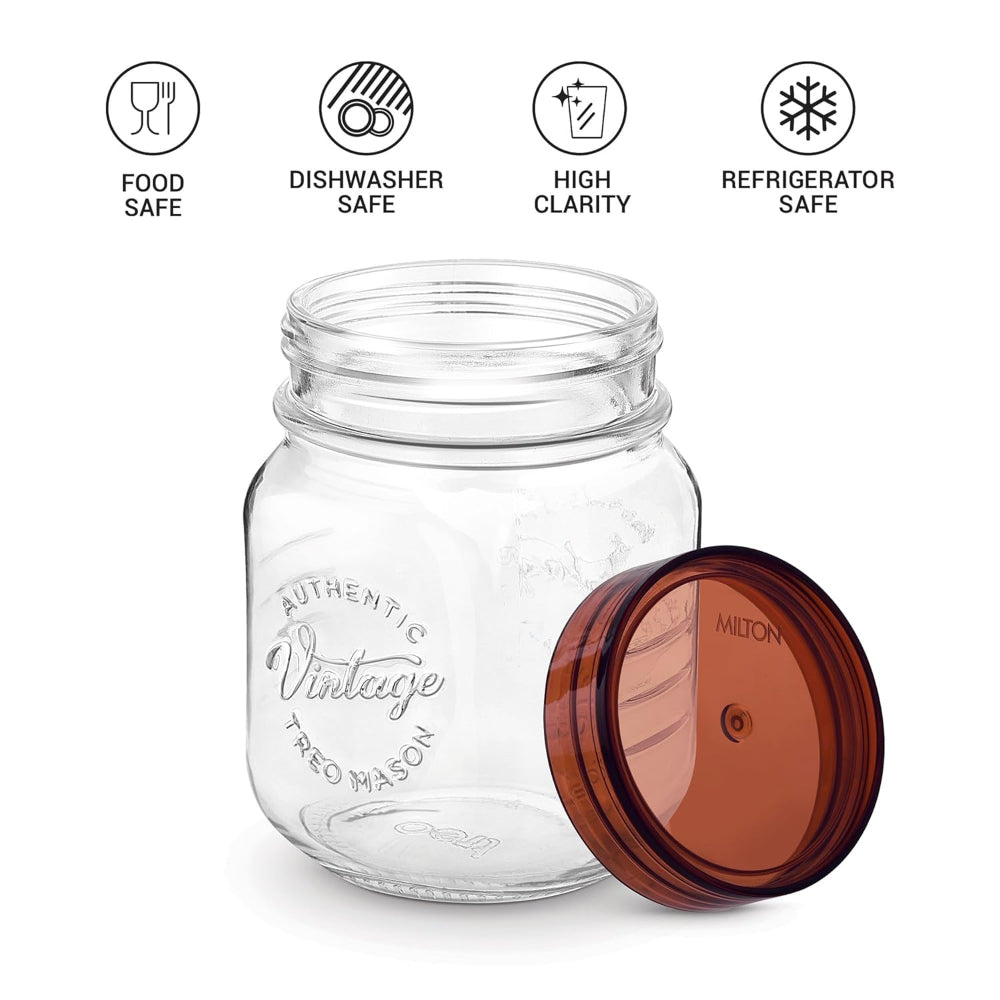 Treo Vintage 500 ML Glass Jar Set - 5