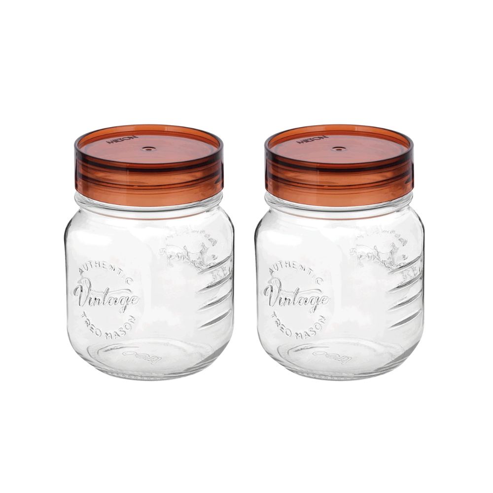 Treo Vintage 500 ML Glass Jar Set - 2