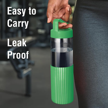 Treo Armor 700 ML Borosilicate Glass Water Bottle with Silicon Sleeve - 5