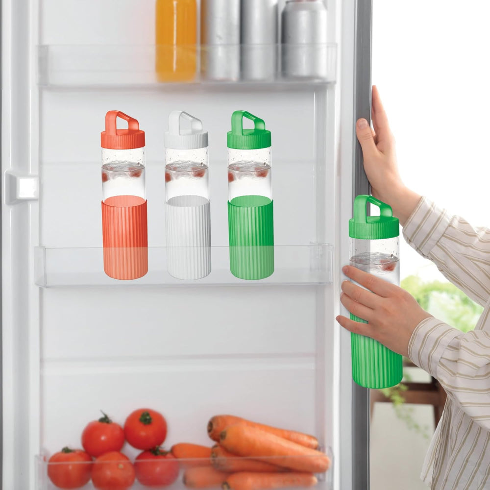 Treo Armor 700 ML Borosilicate Glass Water Bottle with Silicon Sleeve - 8