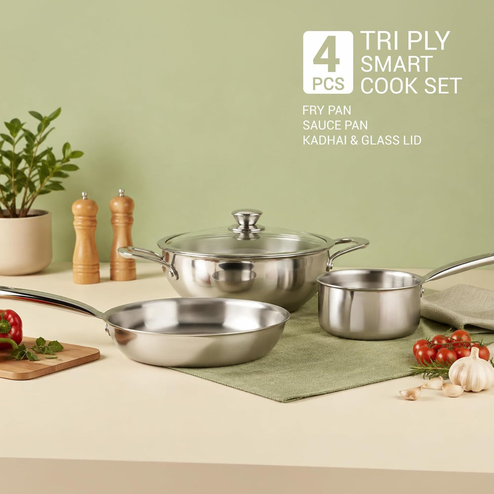 Milton Pro Cook Triply Stainless Steel Cookware Set - 2