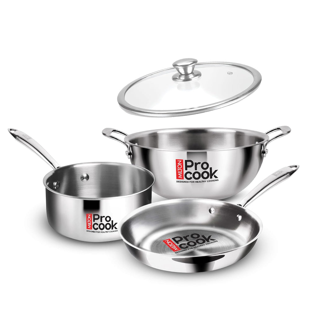 Milton Pro Cook Triply Stainless Steel Cookware Set - 1