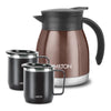 Milton Chai Coffee Gift Set - Bistro 600 Carafe + Stainless Steel Double Walled 285 ML Mug - 6