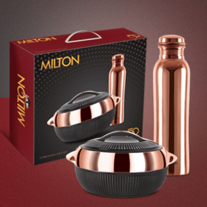 Milton Expression Gift Set - Fiesta 1500 Casserole + Copperas 1000 Bottle - 4