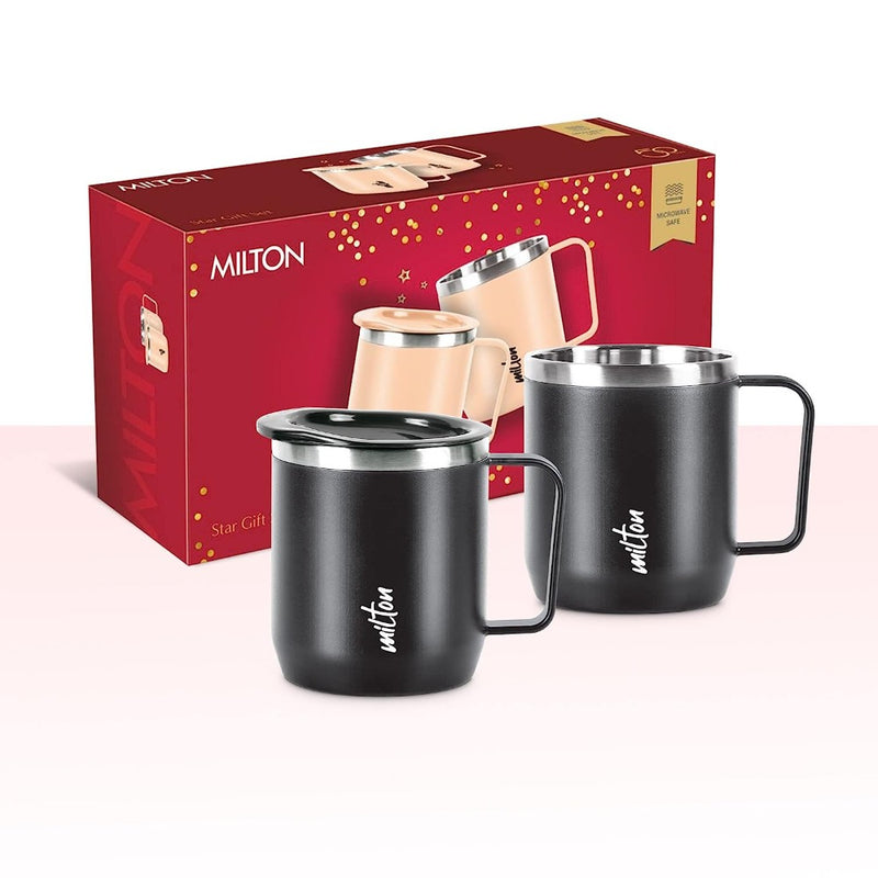 Buy MILTON Embrace Gift Set, Double Walled Stainless Steel Mug