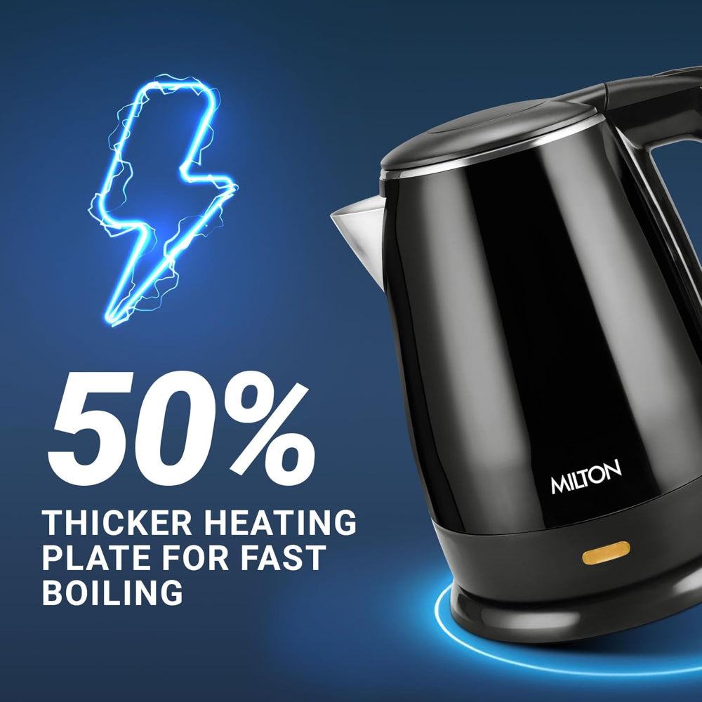 Milton Euroline Riga Electric 1.5 Litre 1500 Watts Stainless Steel Electric Kettle - 4