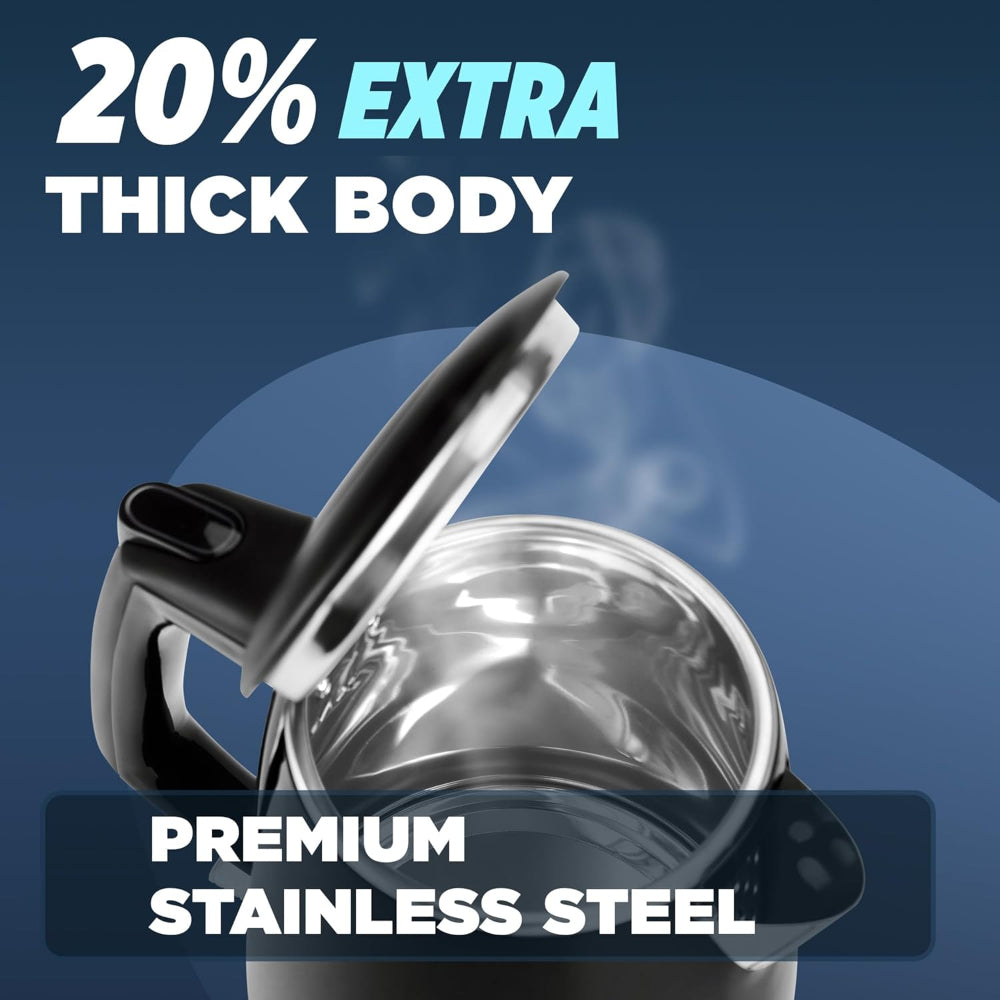 Milton Euroline Riga Electric 1.5 Litre 1500 Watts Stainless Steel Electric Kettle - 5