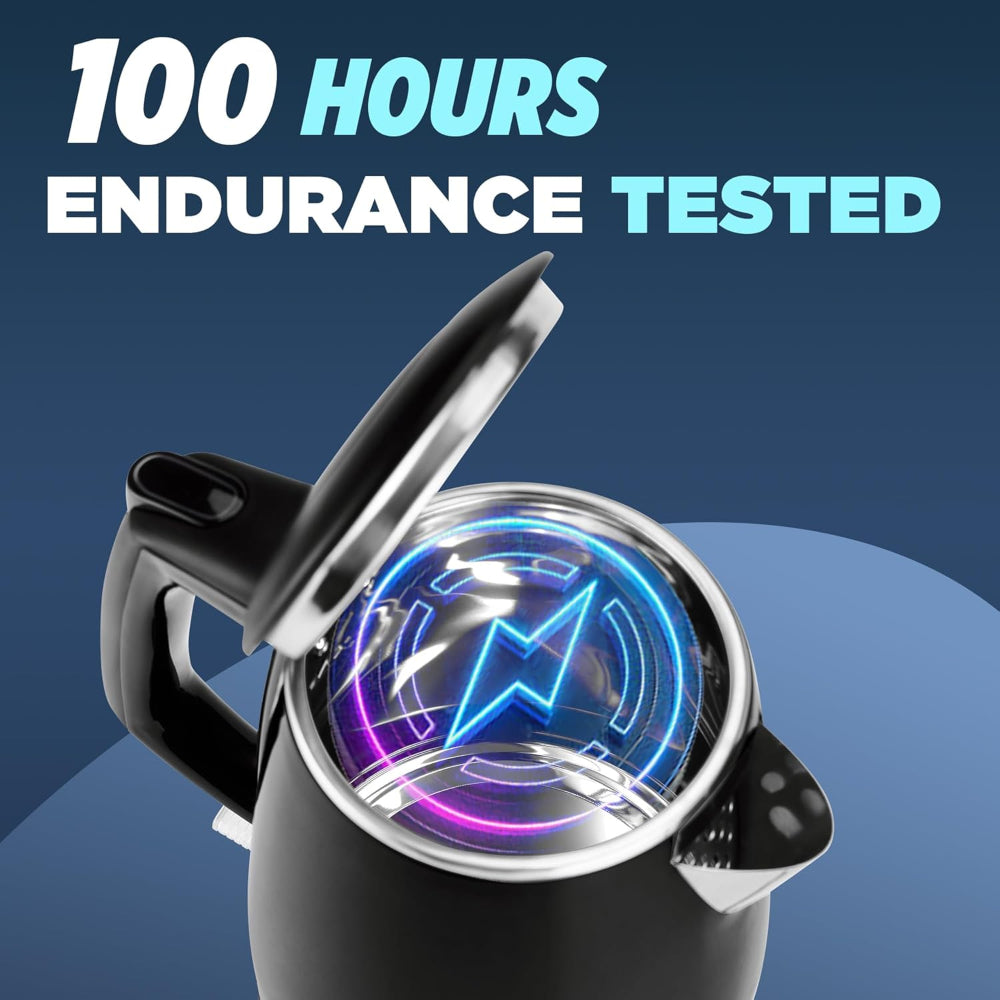 Milton Euroline Riga Electric 1.5 Litre 1500 Watts Stainless Steel Electric Kettle - 7