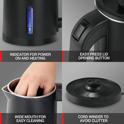 Milton Stainless Steel Companion 800 ML Electric Kettle - 5