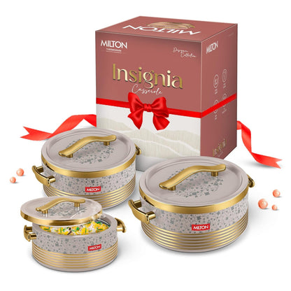 Milton Insignia Inner Stainless Steel Insulated Jr. Casserole Set - 4