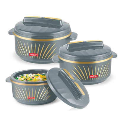 Milton Roti Fresh PU Insulated Junior Casserole set with Inner Roti Basket - 4