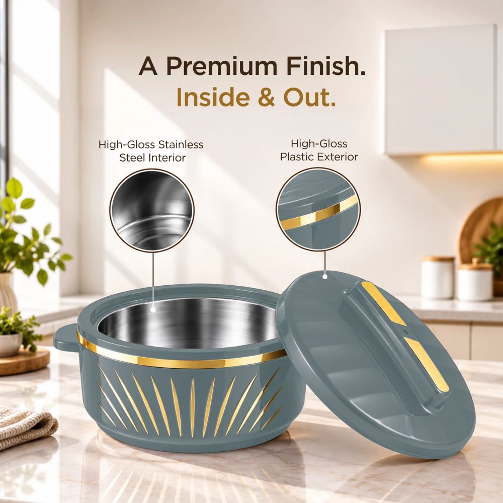 Milton Roti Fresh PU Insulated Junior Casserole set with Inner Roti Basket - 7