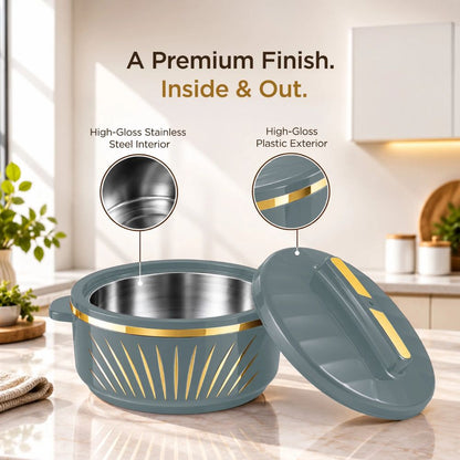 Milton Roti Fresh PU Insulated Junior Casserole set with Inner Roti Basket - 7