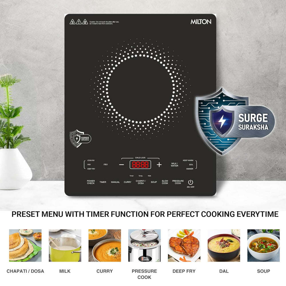 Milton Elio Elite 21.0 2100 Watts Portable Induction Cooktop - 3
