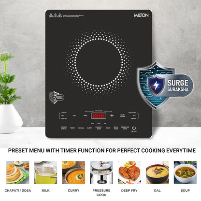 Milton Elio Elite 21.0 2100 Watts Portable Induction Cooktop - 3