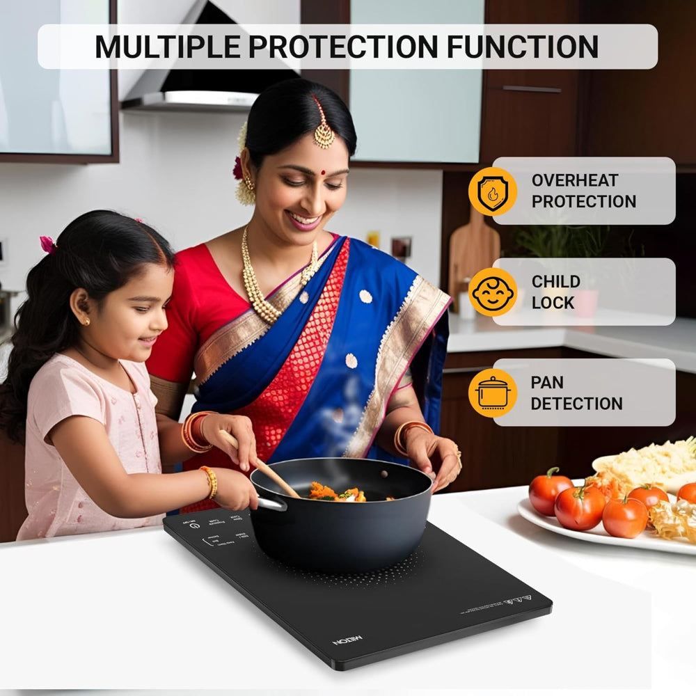 Milton Elio Elite 21.0 2100 Watts Portable Induction Cooktop - 4