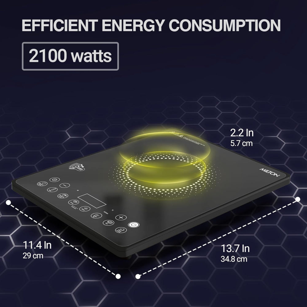 Milton Elio Elite 21.0 2100 Watts Portable Induction Cooktop - 2
