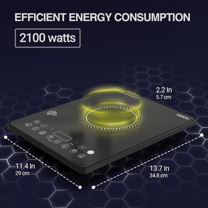 Milton Elio Elite 21.0 2100 Watts Portable Induction Cooktop - 2