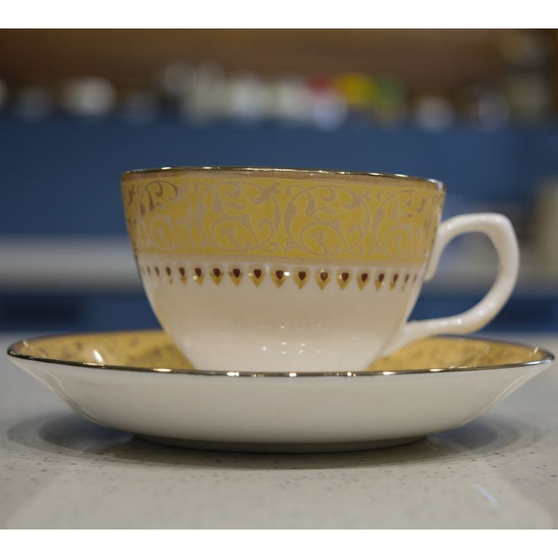 Oasis Italian Printed Cup Saucer Set - 4