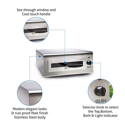 Glen Electric 1100 Watts Tandoor and Grill with Matt Finish - 2