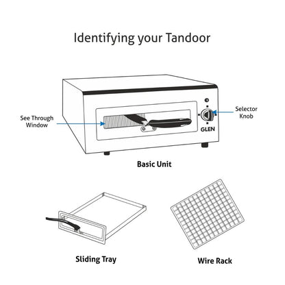 Glen Electric 1100 Watts Tandoor and Grill with Matt Finish - 9