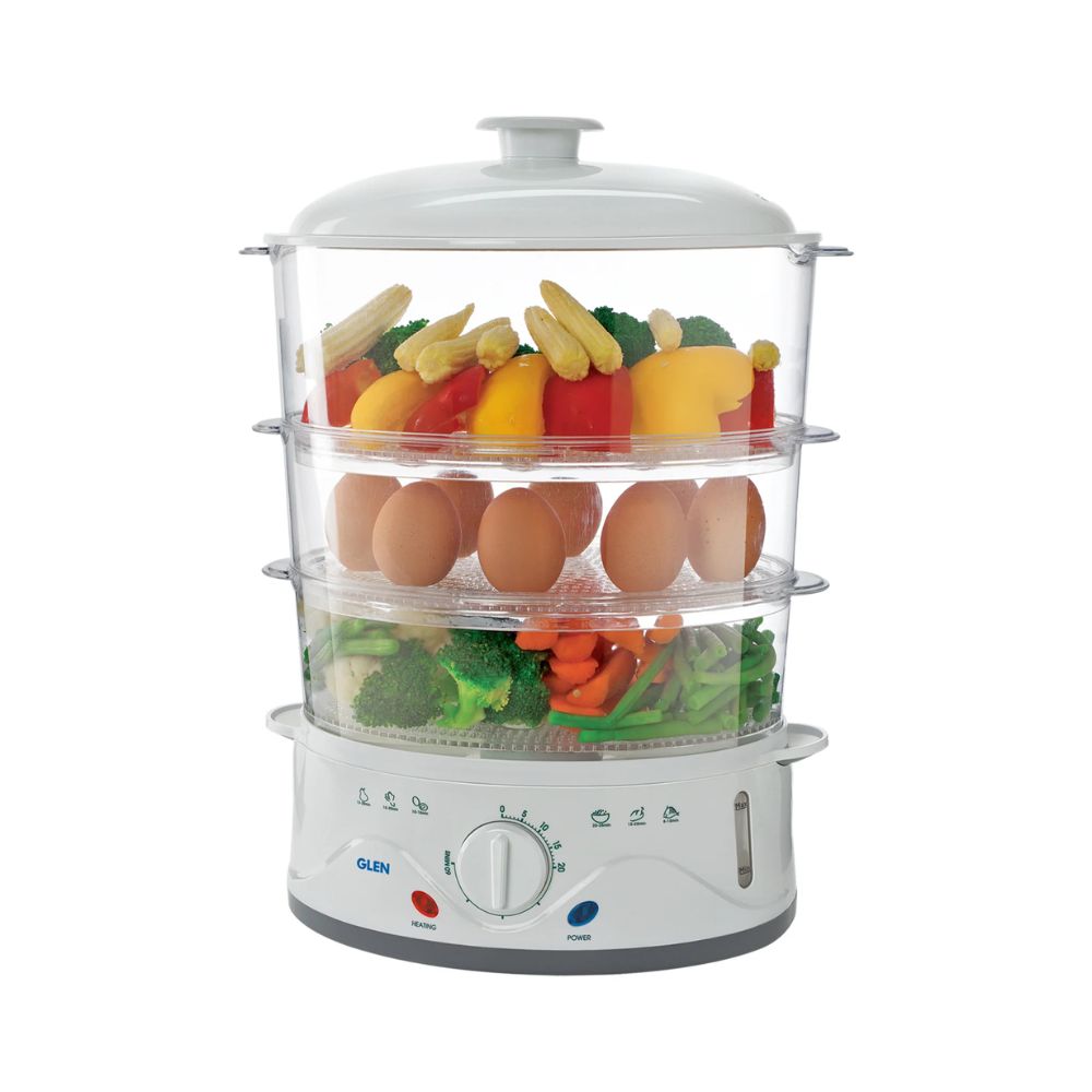 Glen Elecrtric 900 Watts Food Steamer with 60 Minute Timer - 1