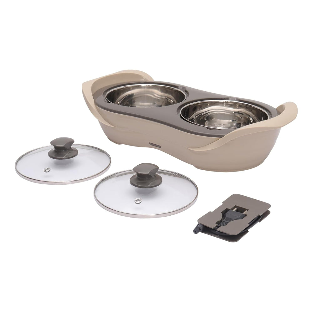 Jaypee Plus E- Warmer Stainless Steel Electric Casserole Set with Removable Containers - 1