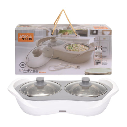 Jaypee Plus E- Warmer Stainless Steel Electric Casserole Set with Removable Containers - 4