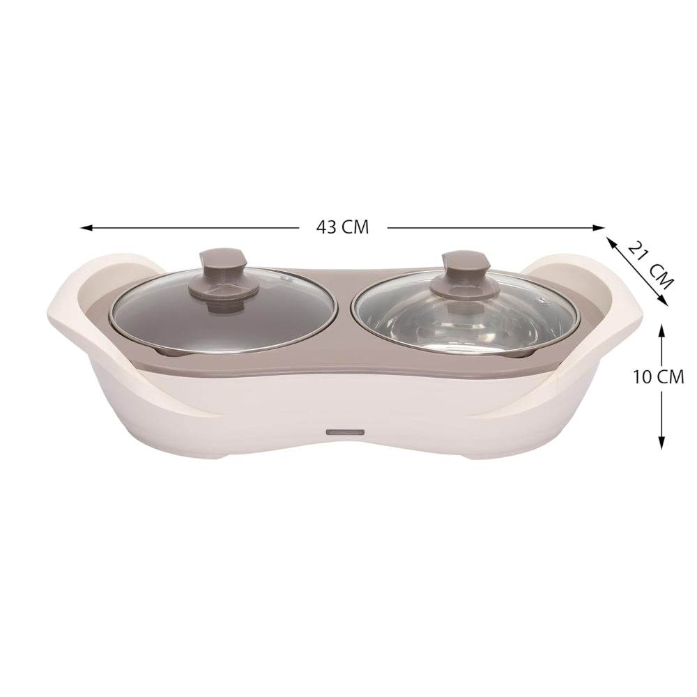 Jaypee Plus E- Warmer Stainless Steel Electric Casserole Set with Removable Containers - 6