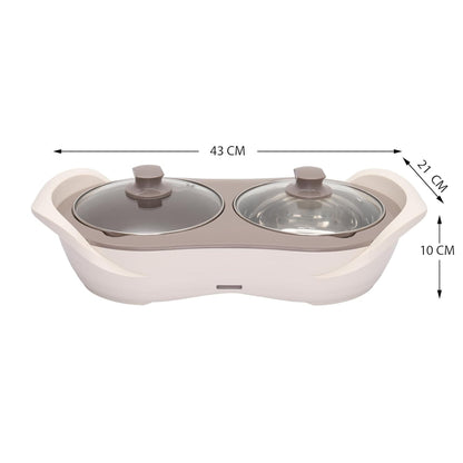 Jaypee Plus E- Warmer Stainless Steel Electric Casserole Set with Removable Containers - 6