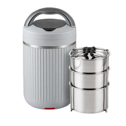 Jaypee Plus Heat Box Electric Lunch Box with 3 Stainless Steel containers - 1