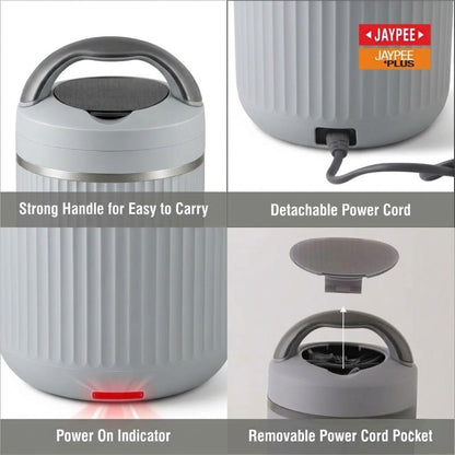 Jaypee Plus Heat Box Electric Lunch Box with 3 Stainless Steel containers - 5