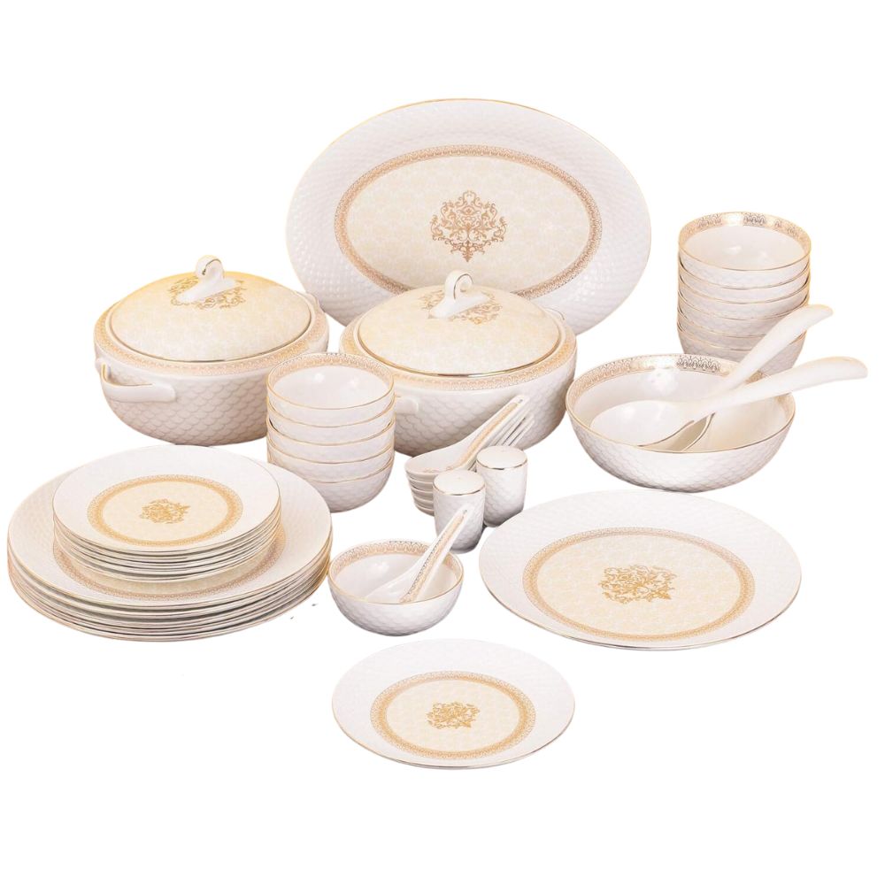 Buy Clay Craft Ceramic Ripple Dinner Set Jaisalmer Real 22k Gold
