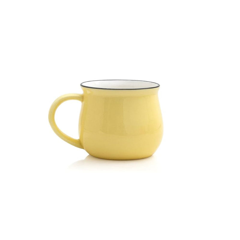 JCPL Ceramic Solid Donald 220 ML Coffee Mug Set - 5