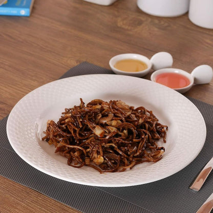 Clay Craft Basic Dinner Plate Ripple | White | 1 Pc-1