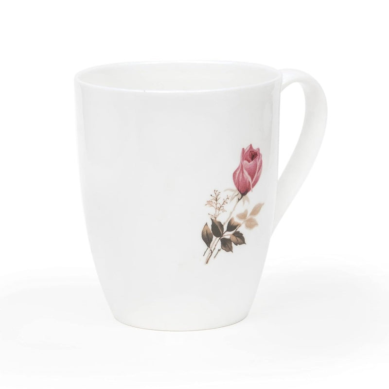 Clay Craft Floral Printed 320 ML Coffee & Milk Mug Set - 5