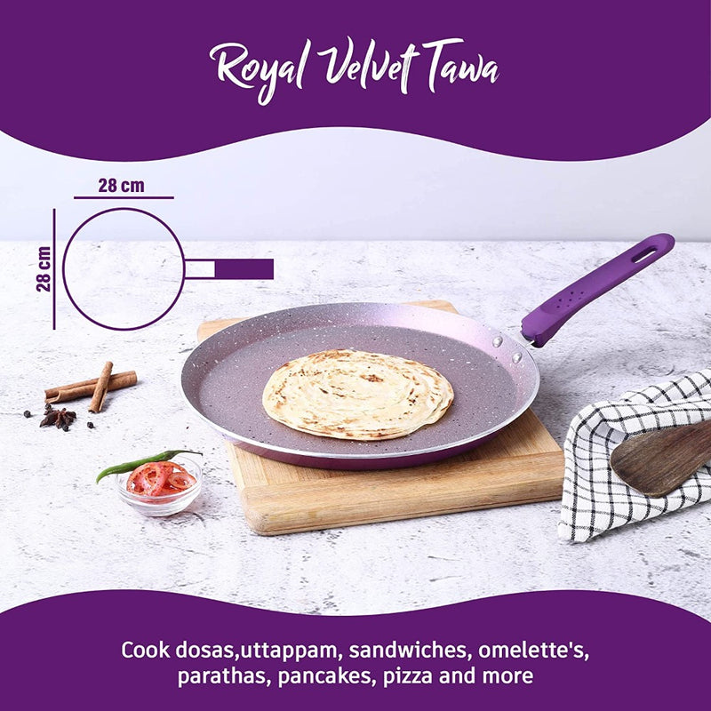 Wonderchef Royal Velvet Plus Aluminium Nonstick Cookware Set - 5