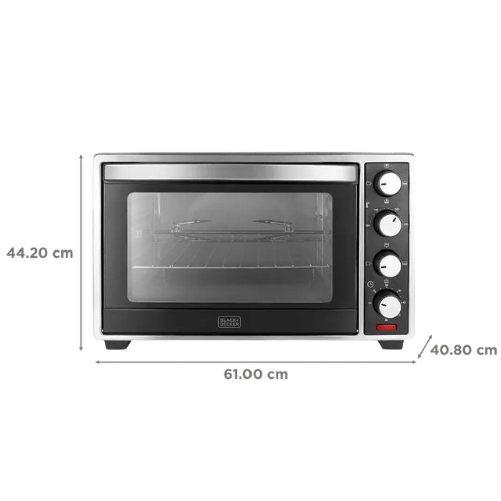 Black+Decker 48 Litre Oven Toaster Grill OTG with Rotisserie Convection for Grilling & Baking - 4