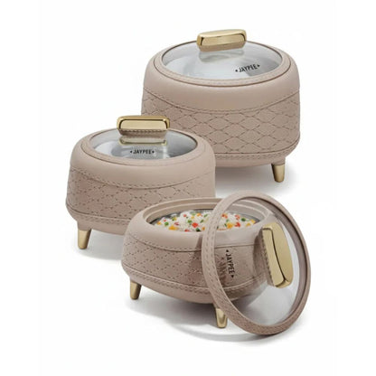 Jaypee Kingston Klass Insulated Casserole Set with Glass Lid - 1