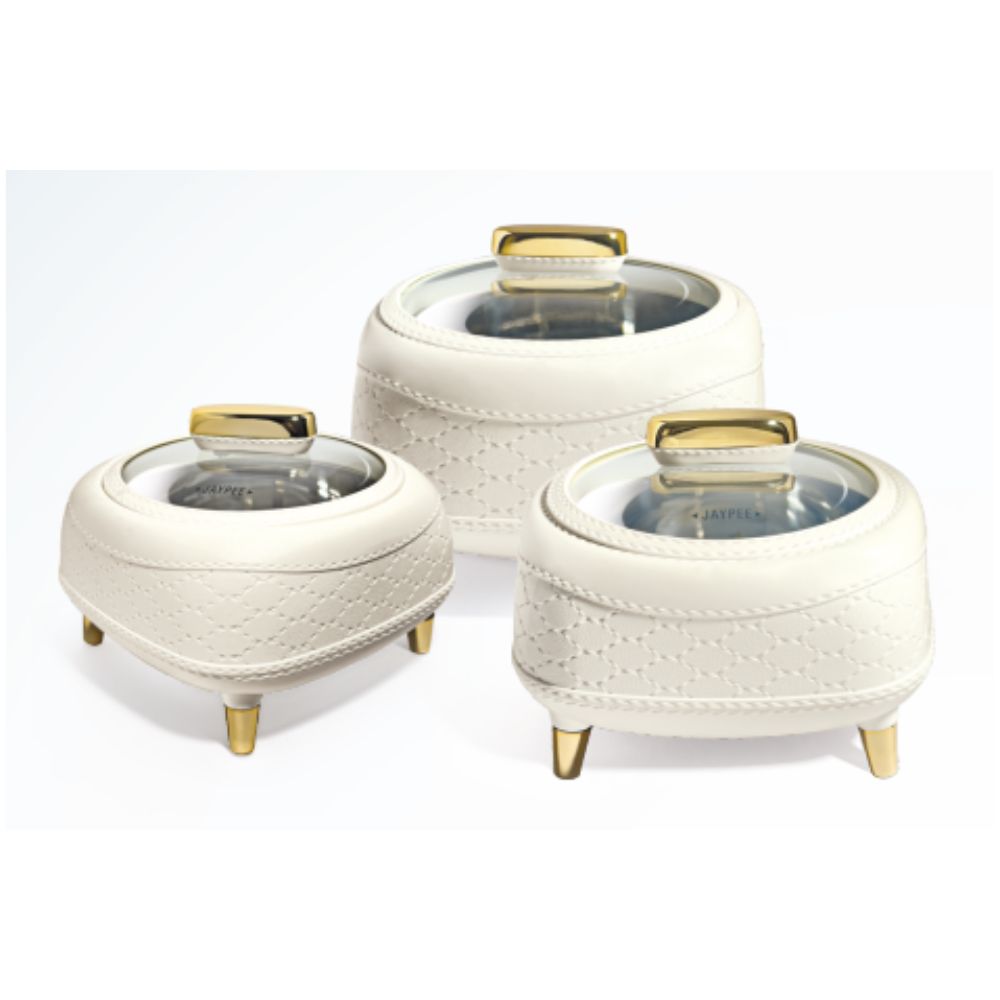 Jaypee Kingston Klass Insulated Casserole Set with Glass Lid | Set