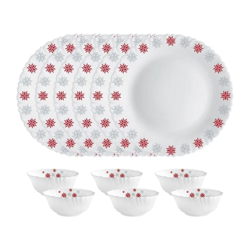 Cello Opalware Dazzle Series - Magical Star Dinner Set - 6
