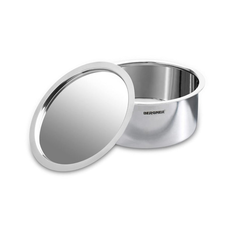 Bergner Argent Triply Stainless Steel Tope / Patila with Stainless Steel Lid - 5