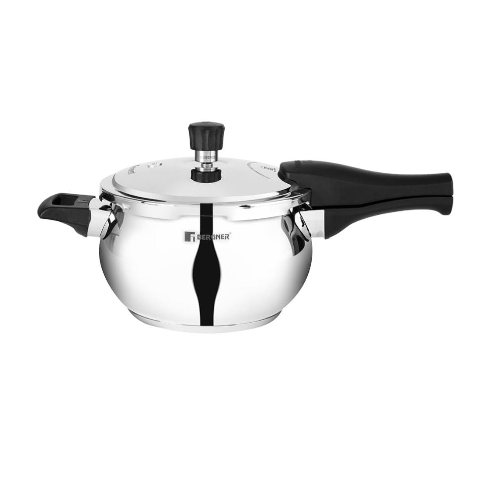 Bergner Pura Stainless Steel Outer Lid Pressure Cooker - 4