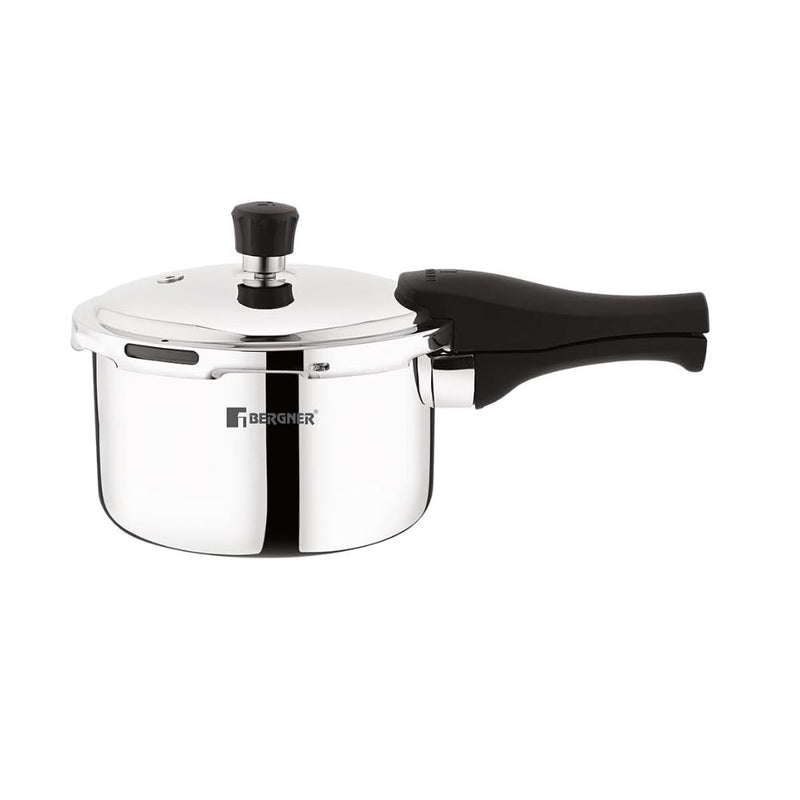 Bergner Trimax Tri-Ply Stainless Steel Outer Lid Pressure Cooker  - 3