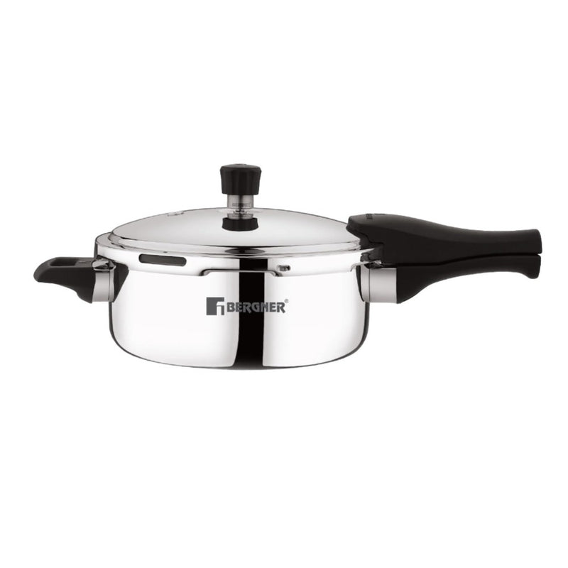 Bergner Trimax Tri-Ply Stainless Steel Outer Lid 3.5 Litre Pressure Pan - 2