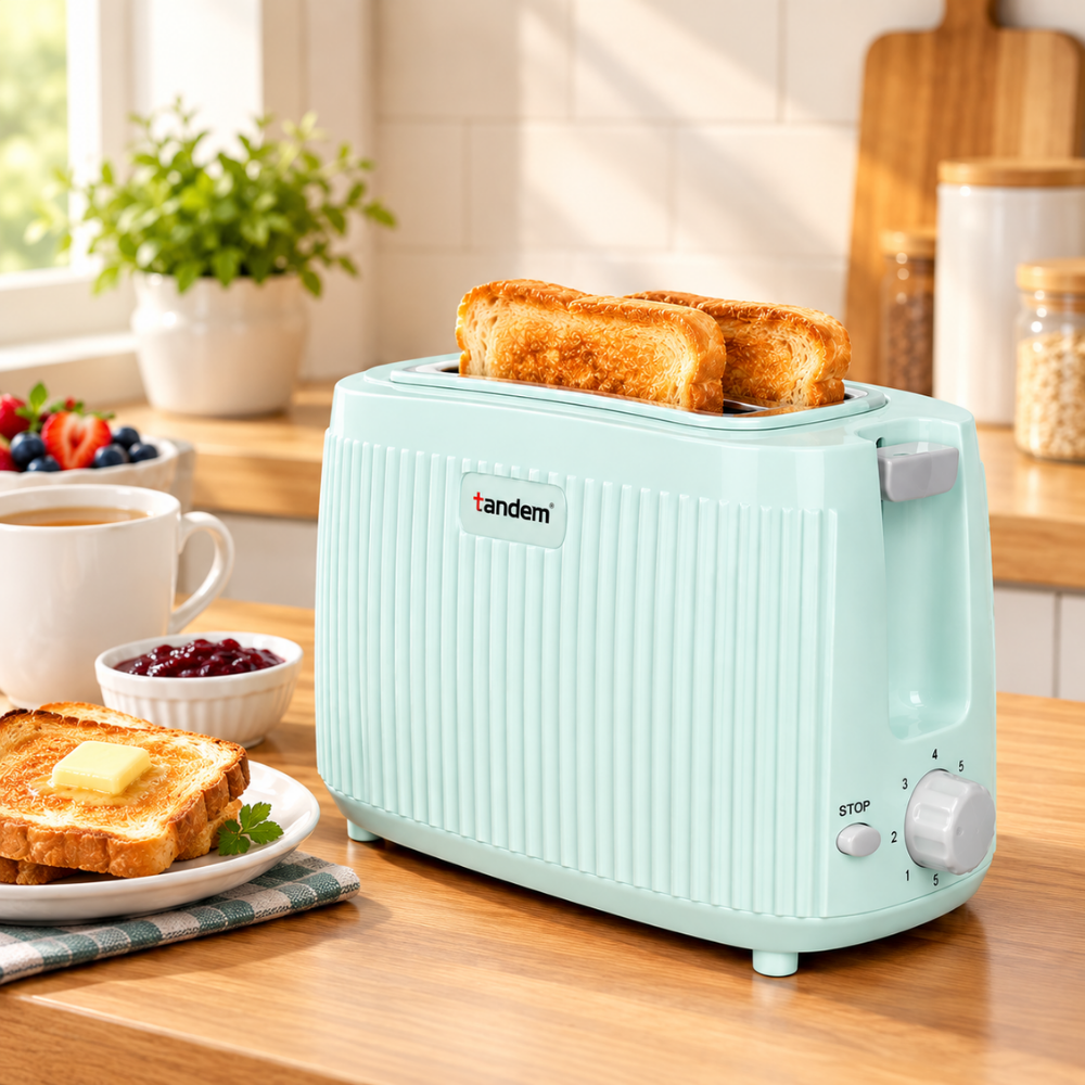 Softel Tandem 600 Watts 2-Slice Pop Up Toaster - 1
