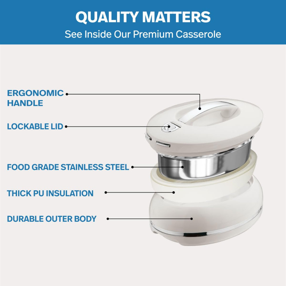 Pinnacle Omega Insulated Casserole with Stainless Steel Inner - 5